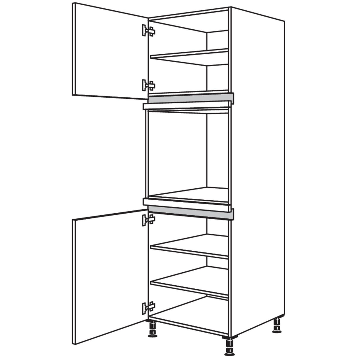 Nobilia XL-Geraete-Umbau Backofen NGO-1X 33320