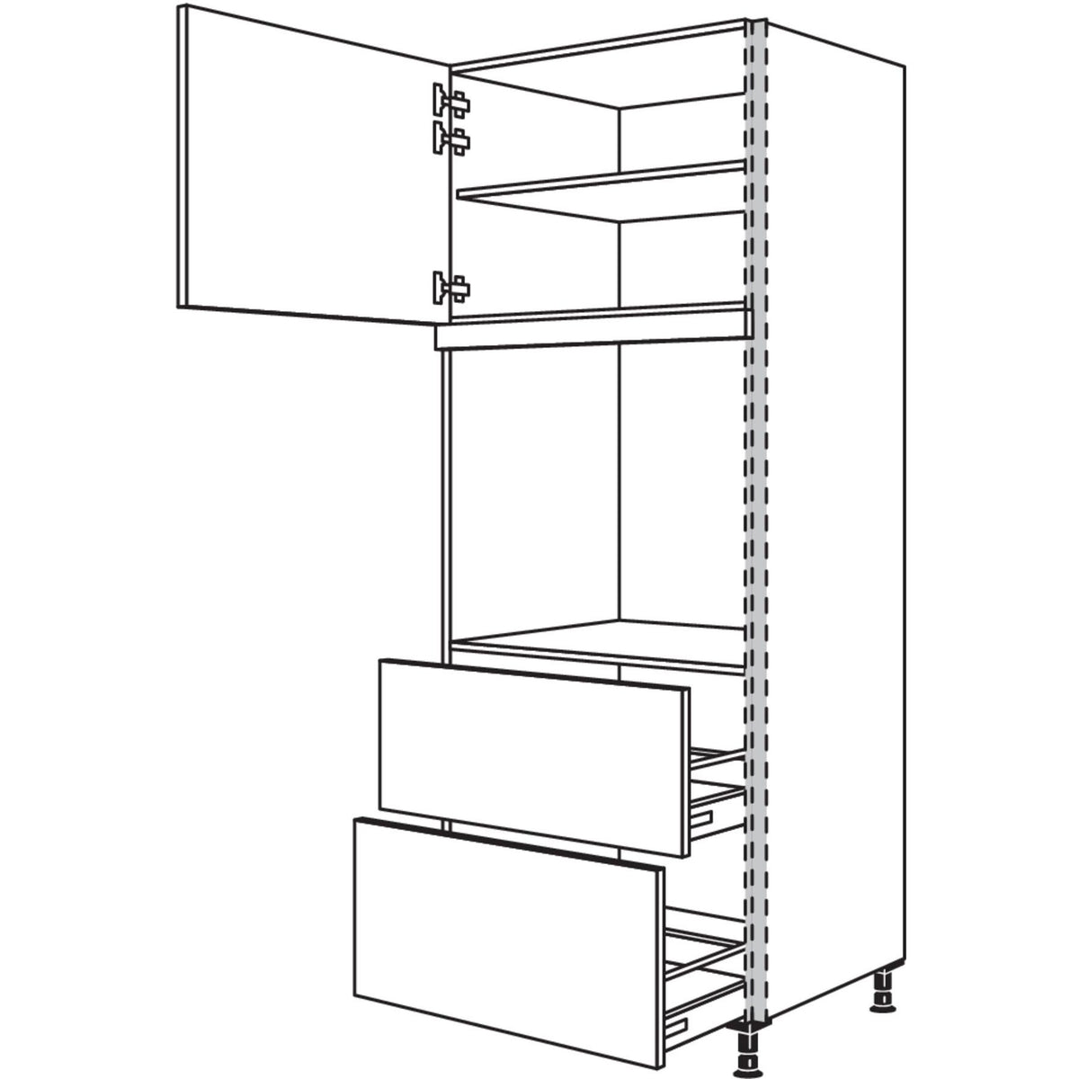 Nobilia XL-Geraete-Umbau Backofen NGSDAO2A76-3X 56968