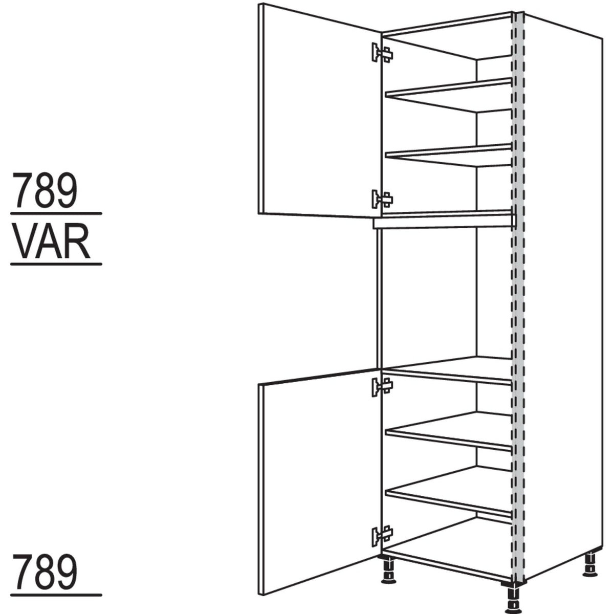 Nobilia XL-Geraete-Umbau Backofen NGSO-3X 56928