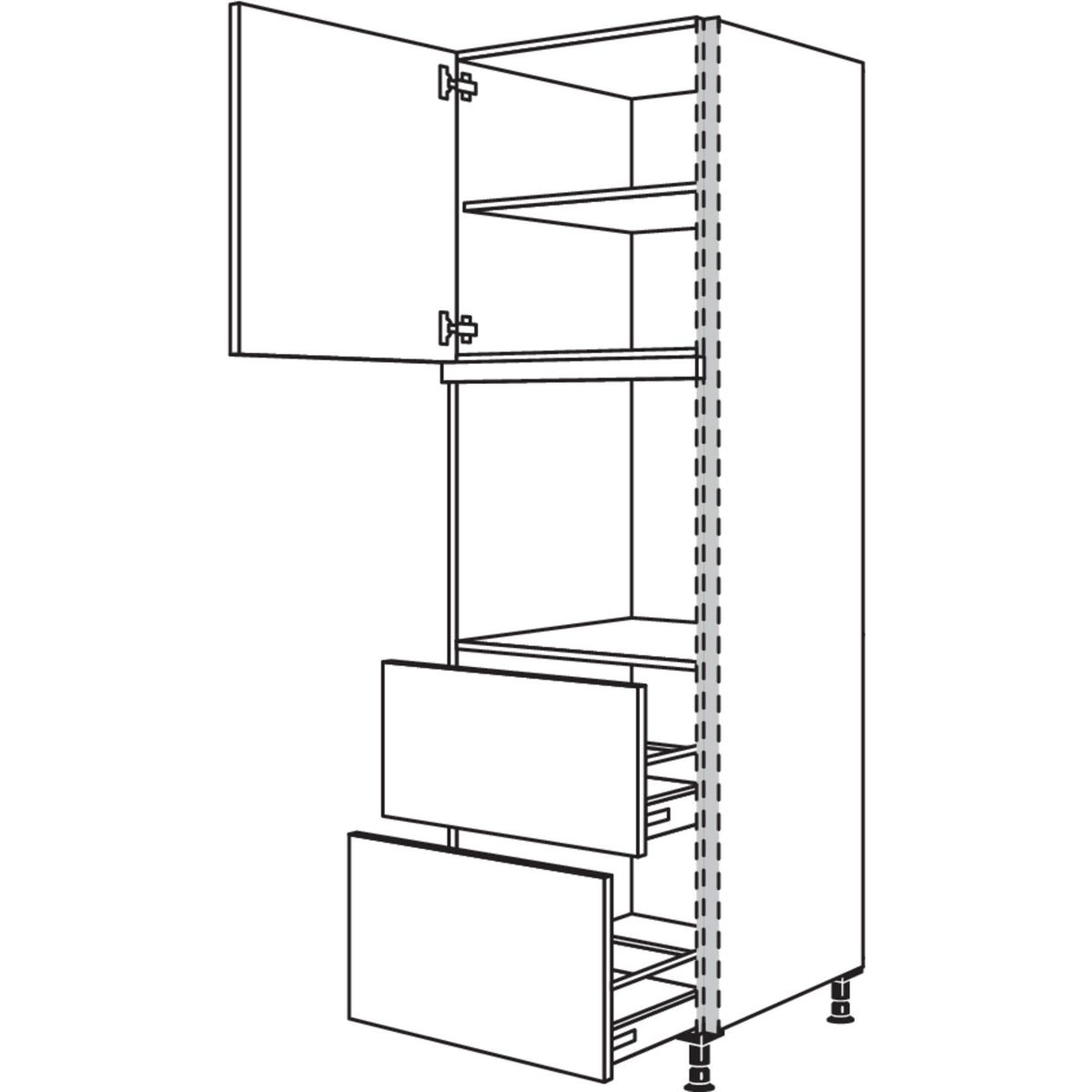 Nobilia XL-Geraete-Umbau Backofen NGSO2A-2X 45932