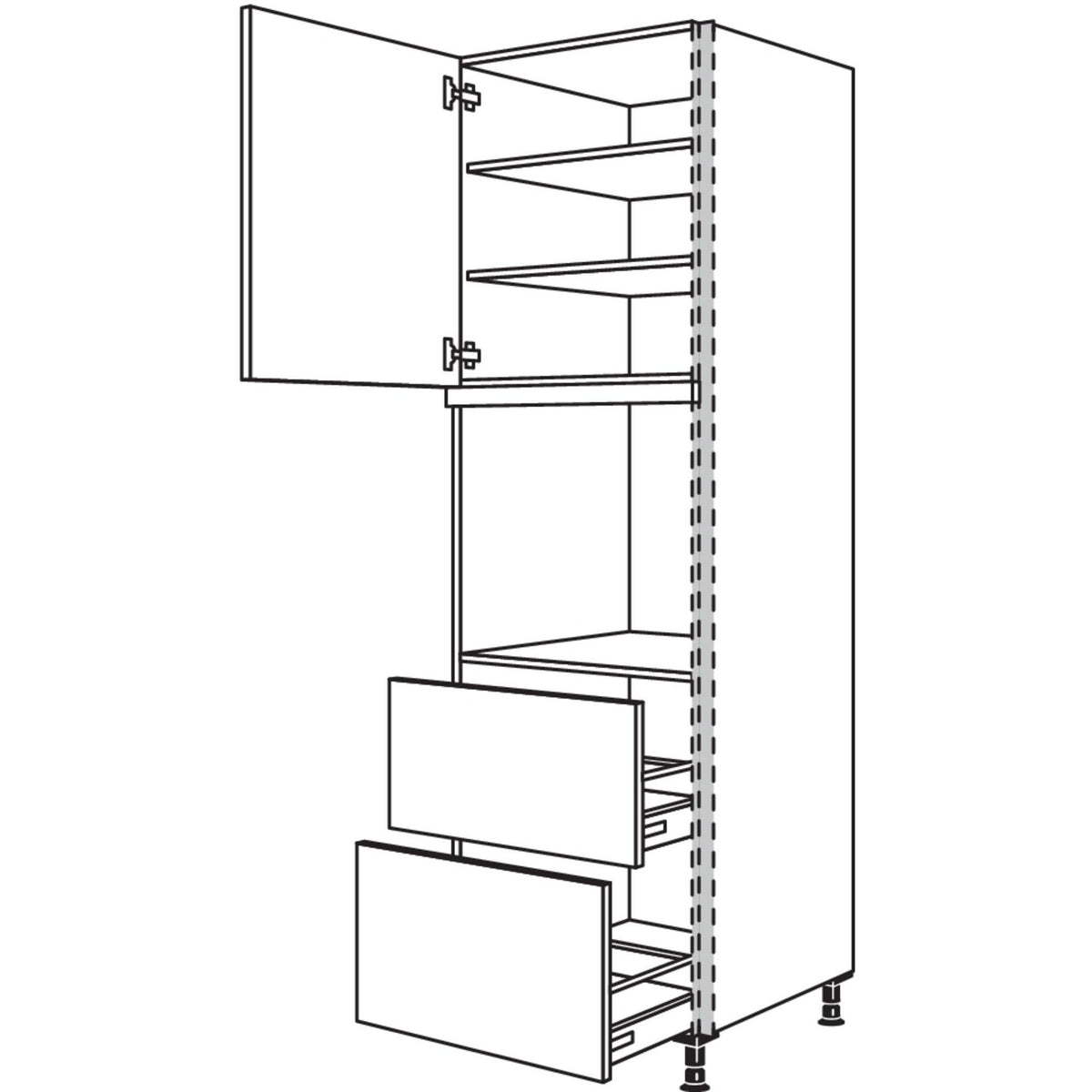 Nobilia XL-Geraete-Umbau Backofen NGSO2A-3X 56932