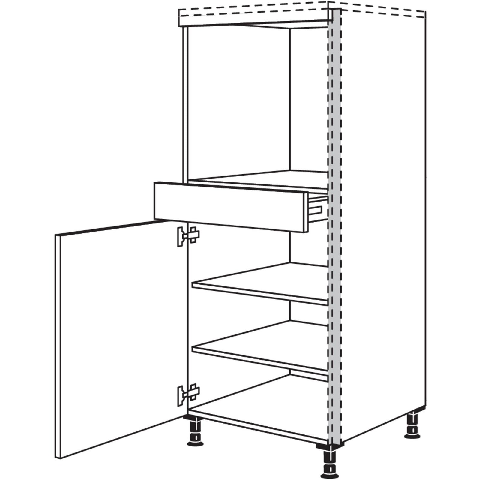 nobilia XL-reconversión de electrodomésticos horno NGSOS-X 60 cm