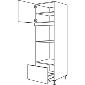 Nobilia XL-Geraete-Umbau Backofen und Dampfgarer - Kompaktgeraet GDDKOA-2X 41716