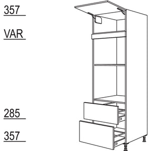 Nobilia XL-Geraete-Umbau Backofen und Dampfgarer - Kompaktgeraet GDKO2A-2X 41719