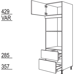 Nobilia XL-Geraete-Umbau Backofen und Dampfgarer - Kompaktgeraet GDKO2A-3X 52719