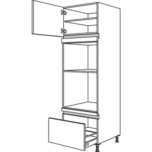 Nobilia XL-Geraete-Umbau Backofen und Dampfgarer - Kompaktgeraet NGODKA-2X 43323