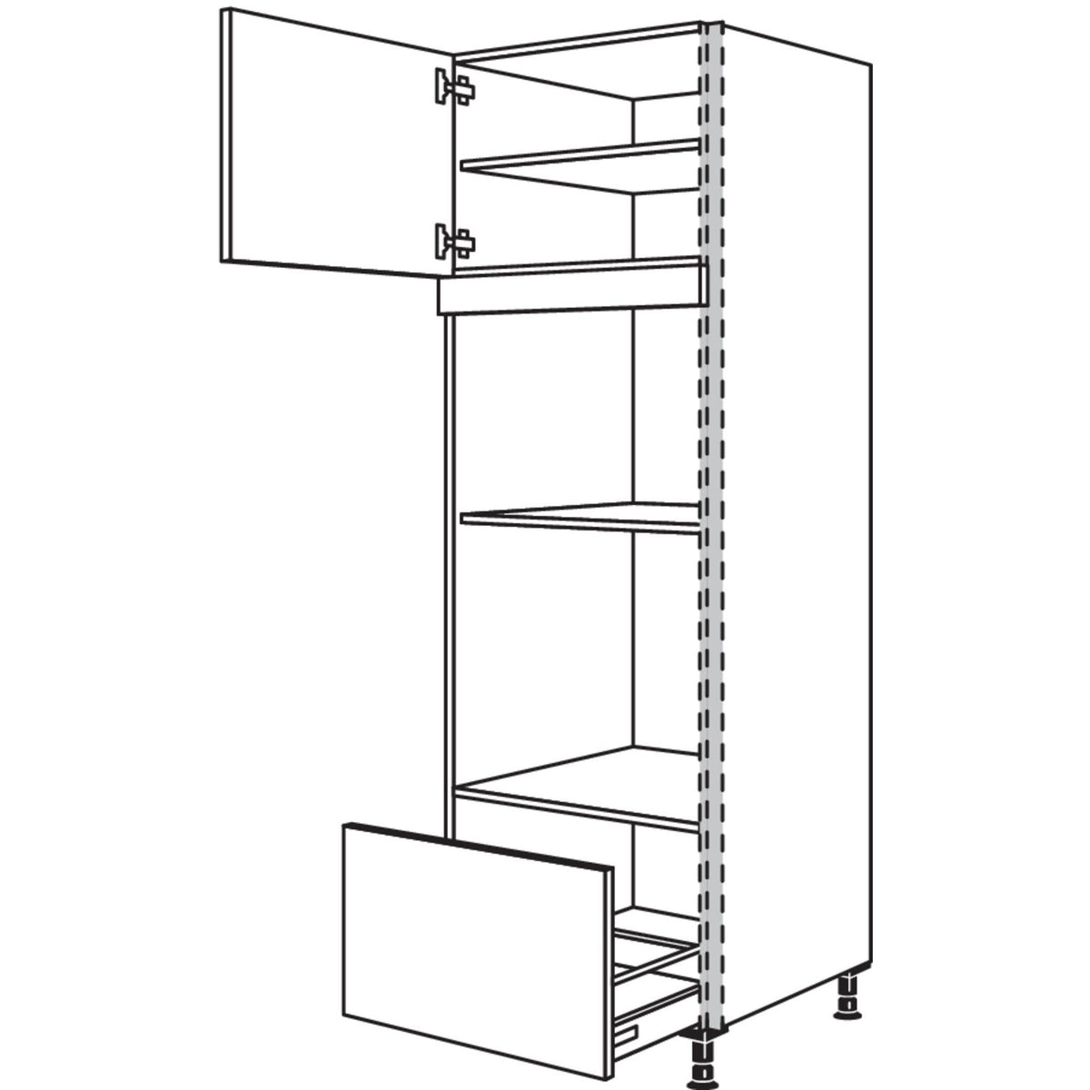 Nobilia XL-Geraete-Umbau Backofen und Dampfgarer - Kompaktgeraet NGSDKOA-1X 34934