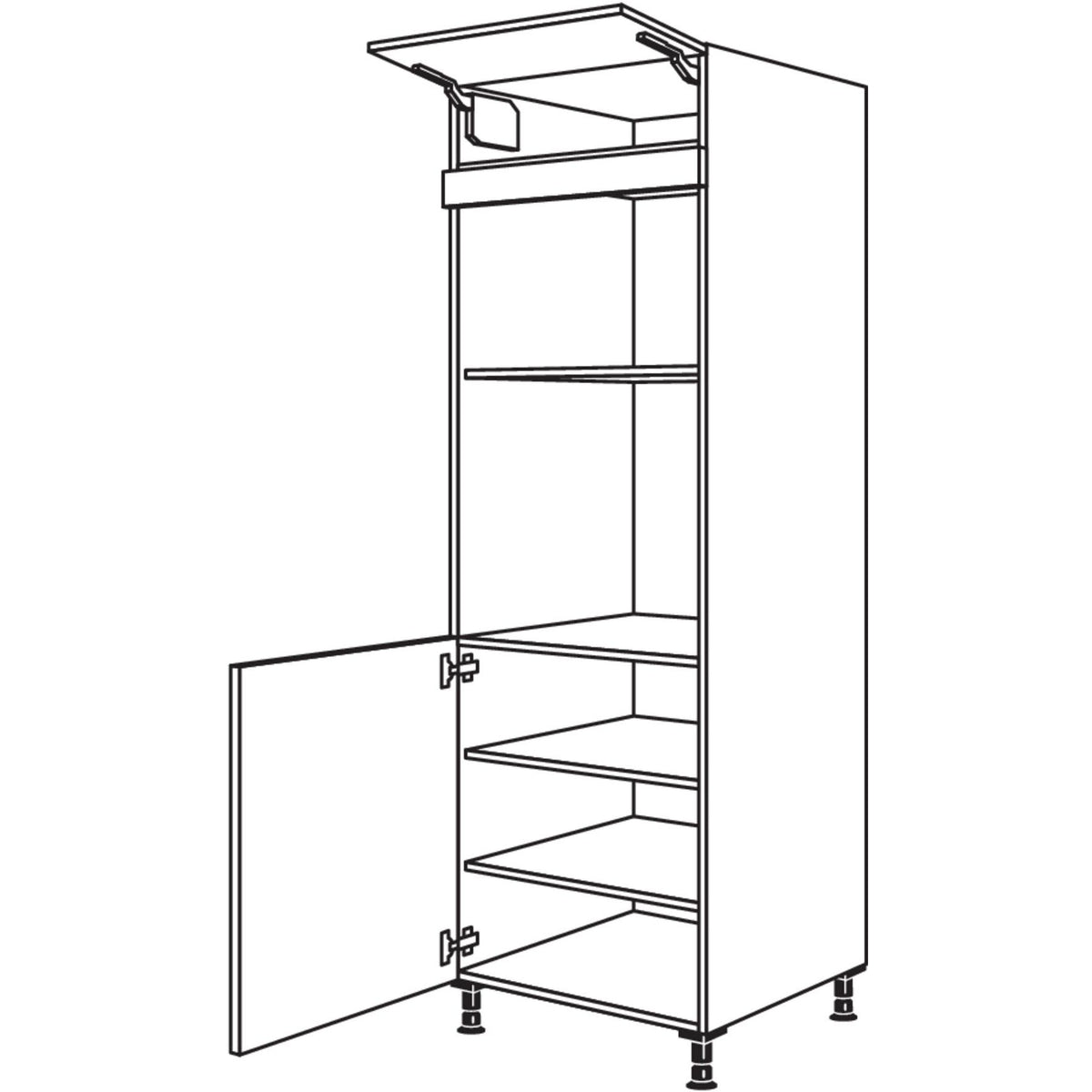 Nobilia XL-Geraete-Umbau Backofen und Mikrowelle GDMO-1X 33739