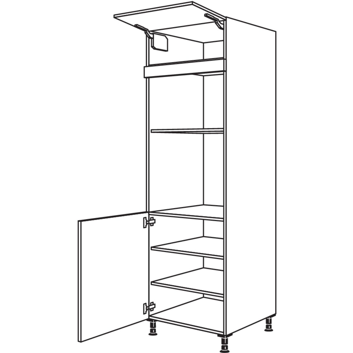 Nobilia XL-Geraete-Umbau Backofen und Mikrowelle GDMO-2X 41811