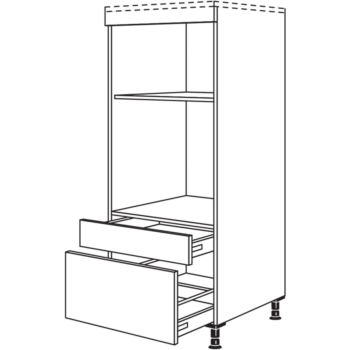 Nobilia XL-Geraete-Umbau Backofen und Mikrowelle GMOSA-X 33767
