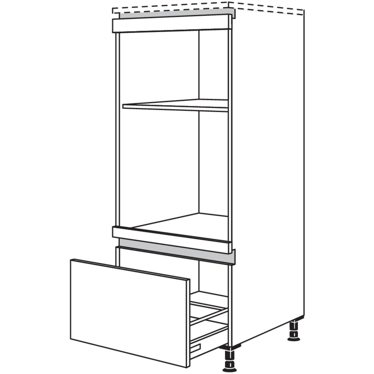 Nobilia XL-Geraete-Umbau Backofen und Mikrowelle NGMOA-X 53360