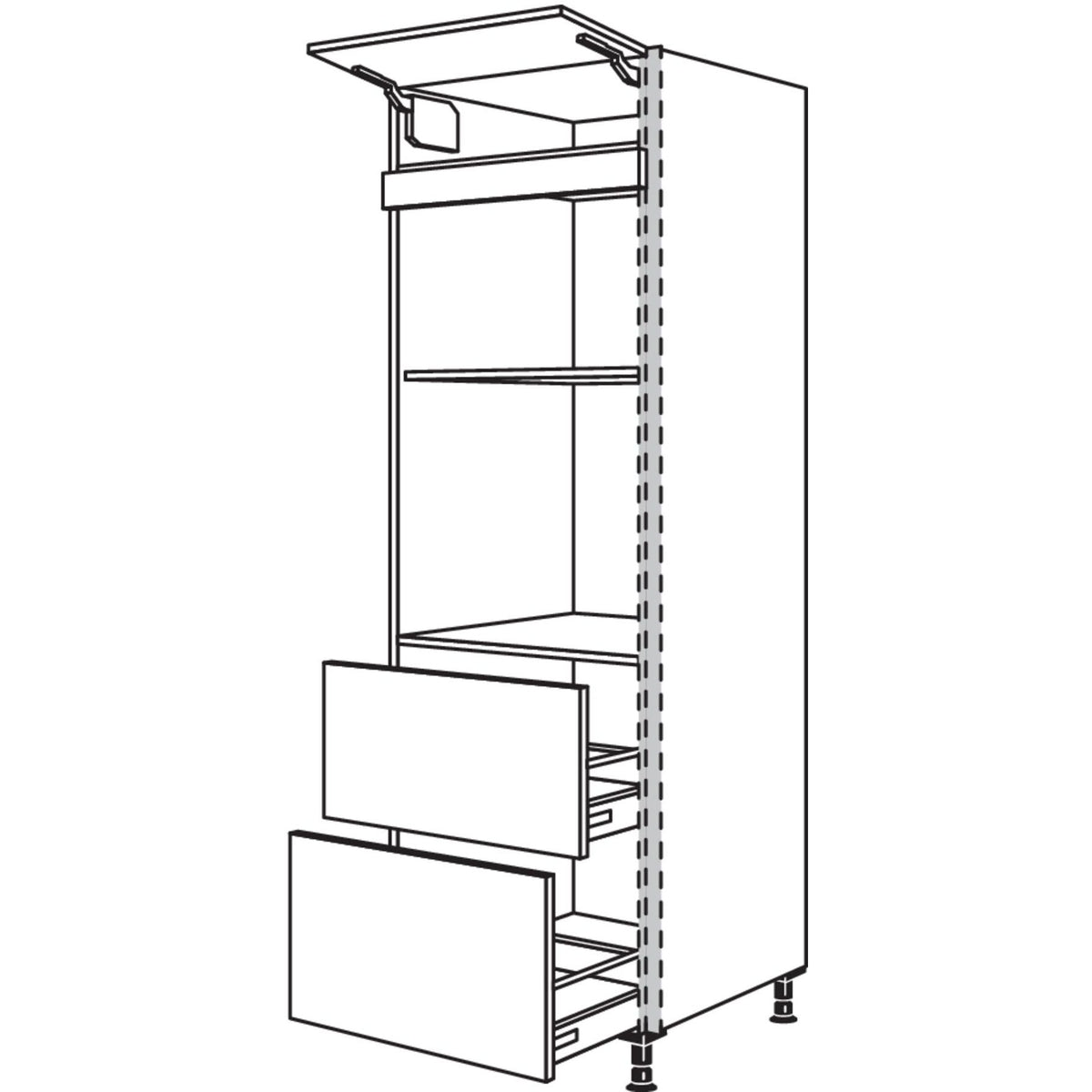 Nobilia XL-Geraete-Umbau Backofen und Mikrowelle NGSMO2A-1X 34935