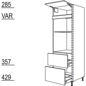 Nobilia XL-Geräte-Umbau Backofen und Mikrowelle NGSMO2A-2X 45935