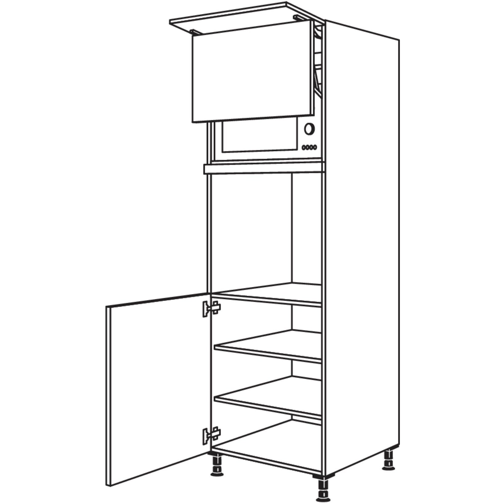 nobilia XL appliance conversion oven and microwave with lift door GDLO-1X 60 cm