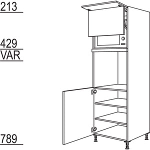 Nobilia XL-Geraete-Umbau Backofen und Mikrowelle mit Lifttuer GDLO-1X 33748