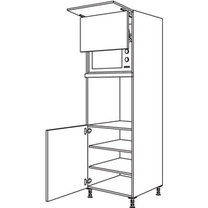 Nobilia XL-Geraete-Umbau Backofen und Mikrowelle mit Lifttuer GDLO-2X 40748