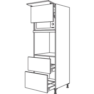 Nobilia XL-Geraete-Umbau Backofen und Mikrowelle mit Lifttuer GDLO2A-1X 33749