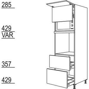 Nobilia XL-Geraete-Umbau Backofen und Mikrowelle mit Lifttuer GDLO2A-2X 40749