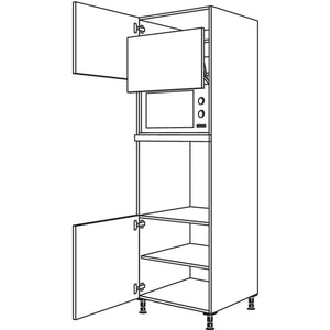Nobilia XL-Geraete-Umbau Backofen und Mikrowelle mit Lifttuer GLO-3X 52725