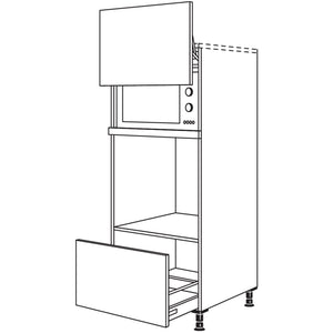 Nobilia XL-Geraete-Umbau Backofen und Mikrowelle mit Lifttuer GLOA-X 34449