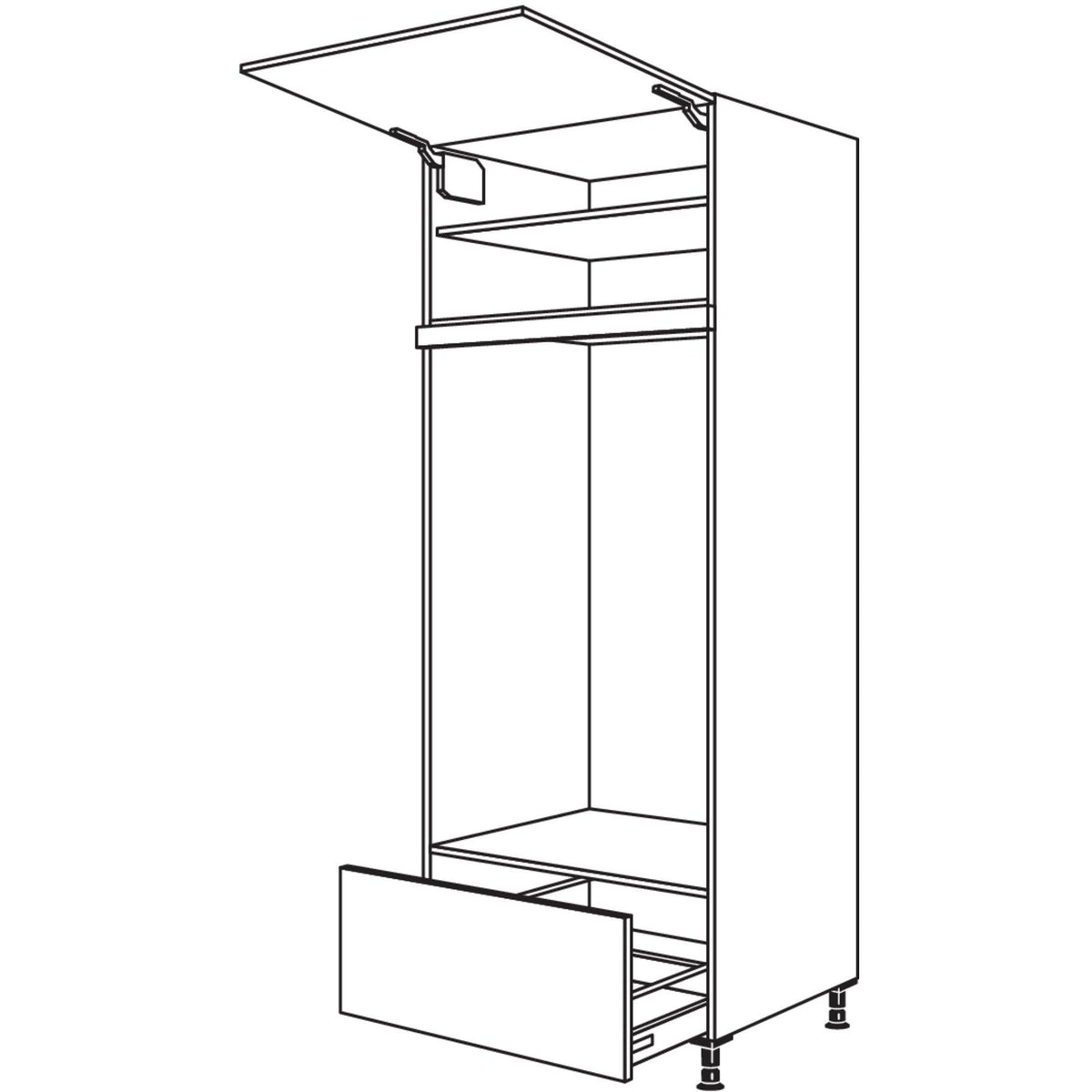 Nobilia XL-Geraete-Umbau Doppel-Backofen GAODA76-3X 51810