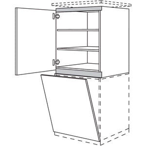 Nobilia XL-Geraete-Umbau Geschirrspueler fuer Geraetehoehe- 805 - 865 mm NGGSP60-X 58819