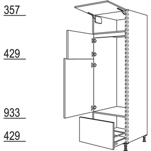Nobilia XL-Geräte-Umbau Kühl- Gefrierautomat NGS123GA-2X 45987