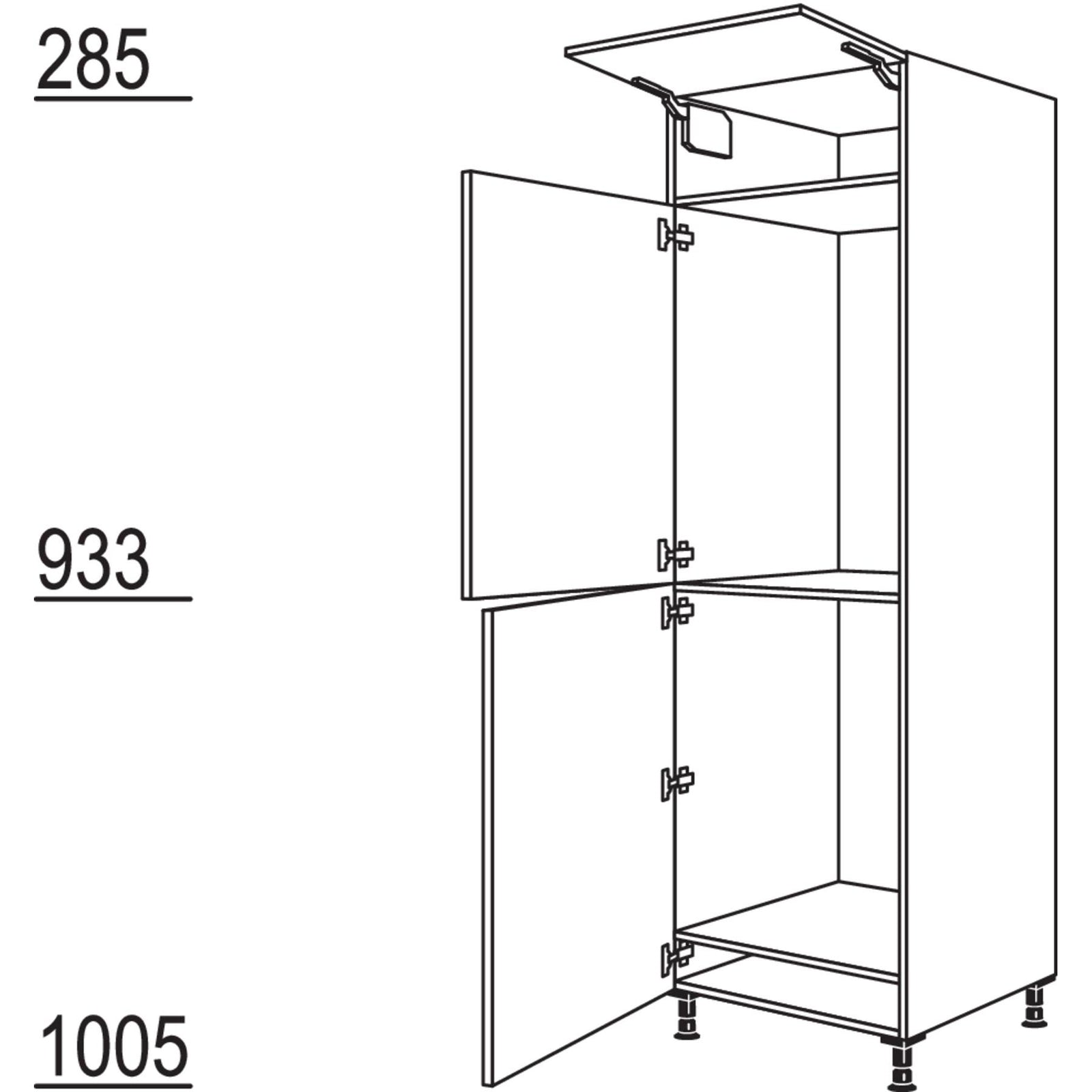 Nobilia XL-Geraete-Umbau Kuehl- und Gefrierautomat G88-88-3X 53834