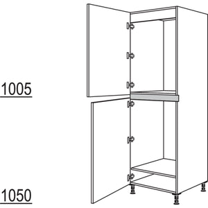 Nobilia XL-Geraete-Umbau Kuehl- und Gefrierautomat NG88-88-1X 33335