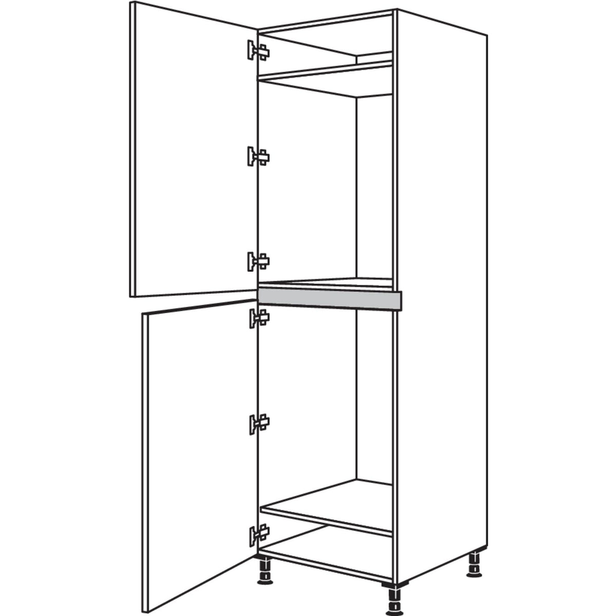 Nobilia XL-Geraete-Umbau Kuehl- und Gefrierautomat NG88-88-2X 42335