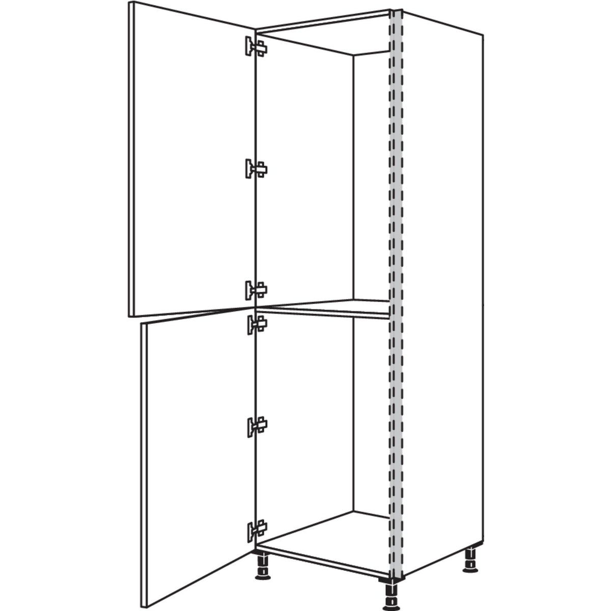Nobilia XL-Geraete-Umbau Kuehl- und Gefrierautomat NGS88-88-2X 45974
