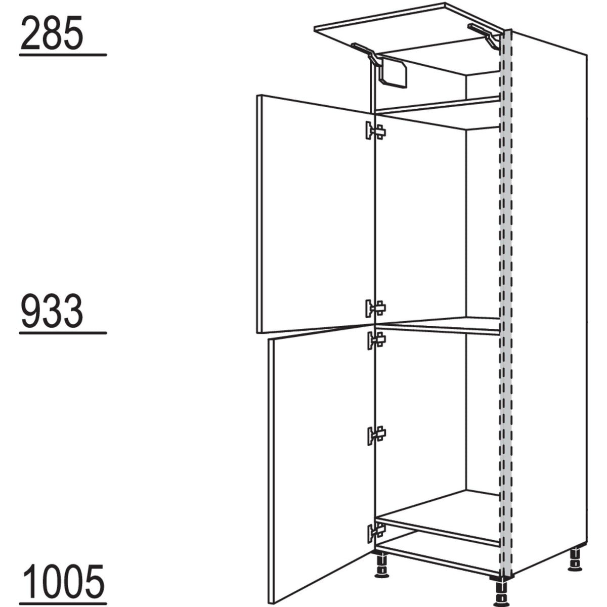 Nobilia XL-Geraete-Umbau Kuehl- und Gefrierautomat NGS88-88-3X 56974