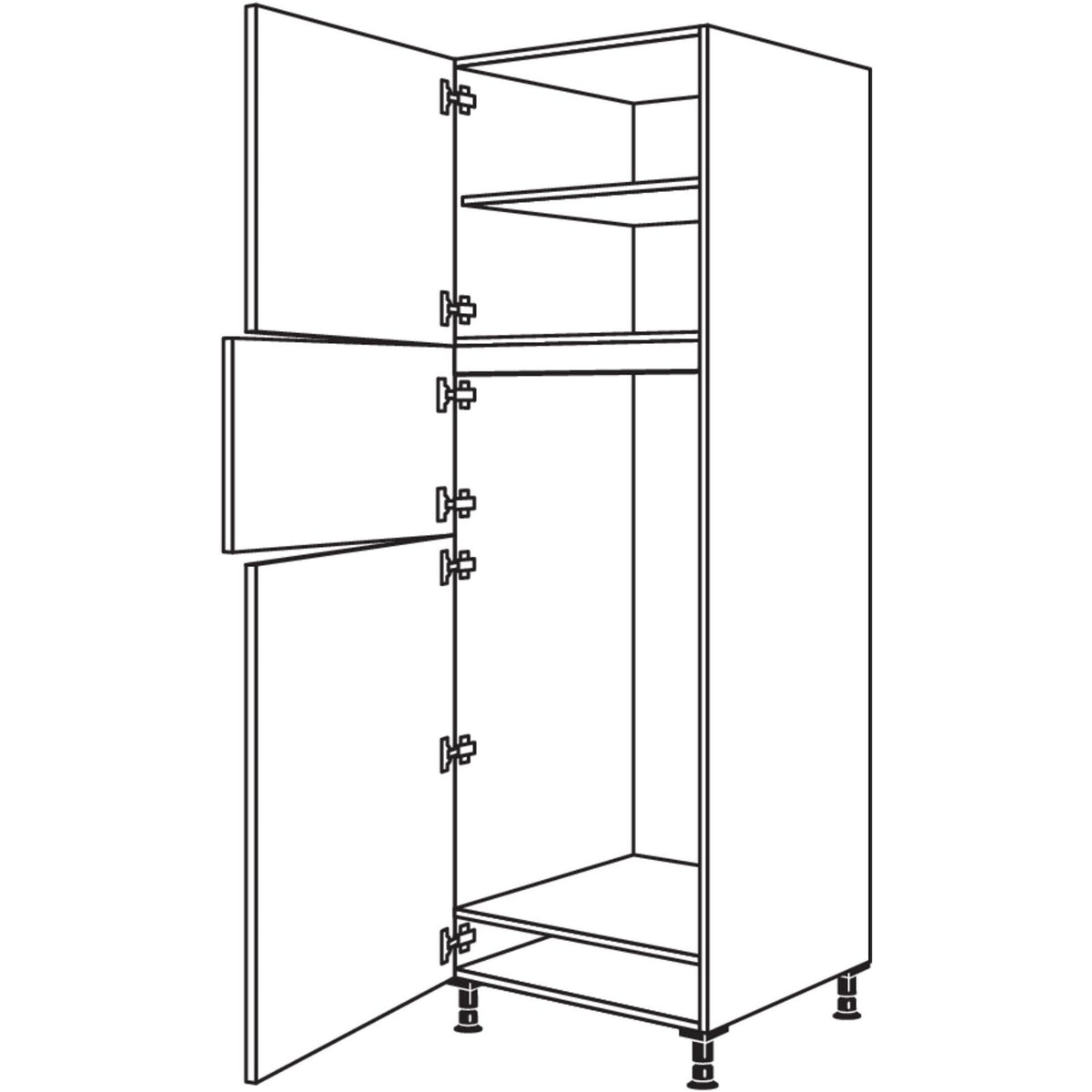 Nobilia XL-Geraete-Umbau Kuehl-Gefrierautomat G123G-1X 30863
