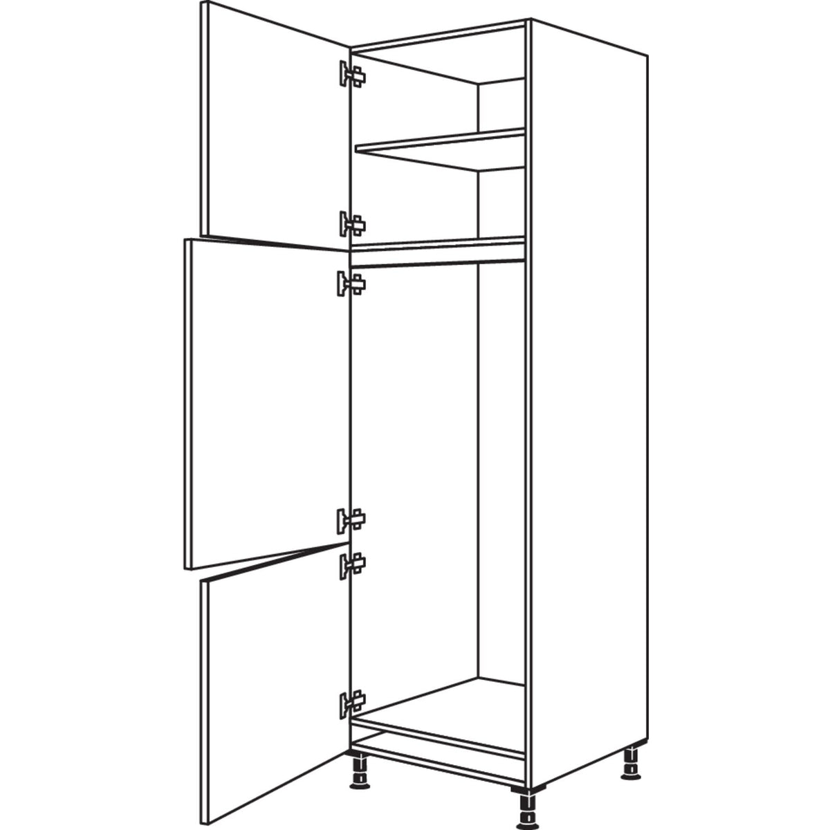 Nobilia XL-Geraete-Umbau Kuehl-Gefrierautomat G145-3X 53868