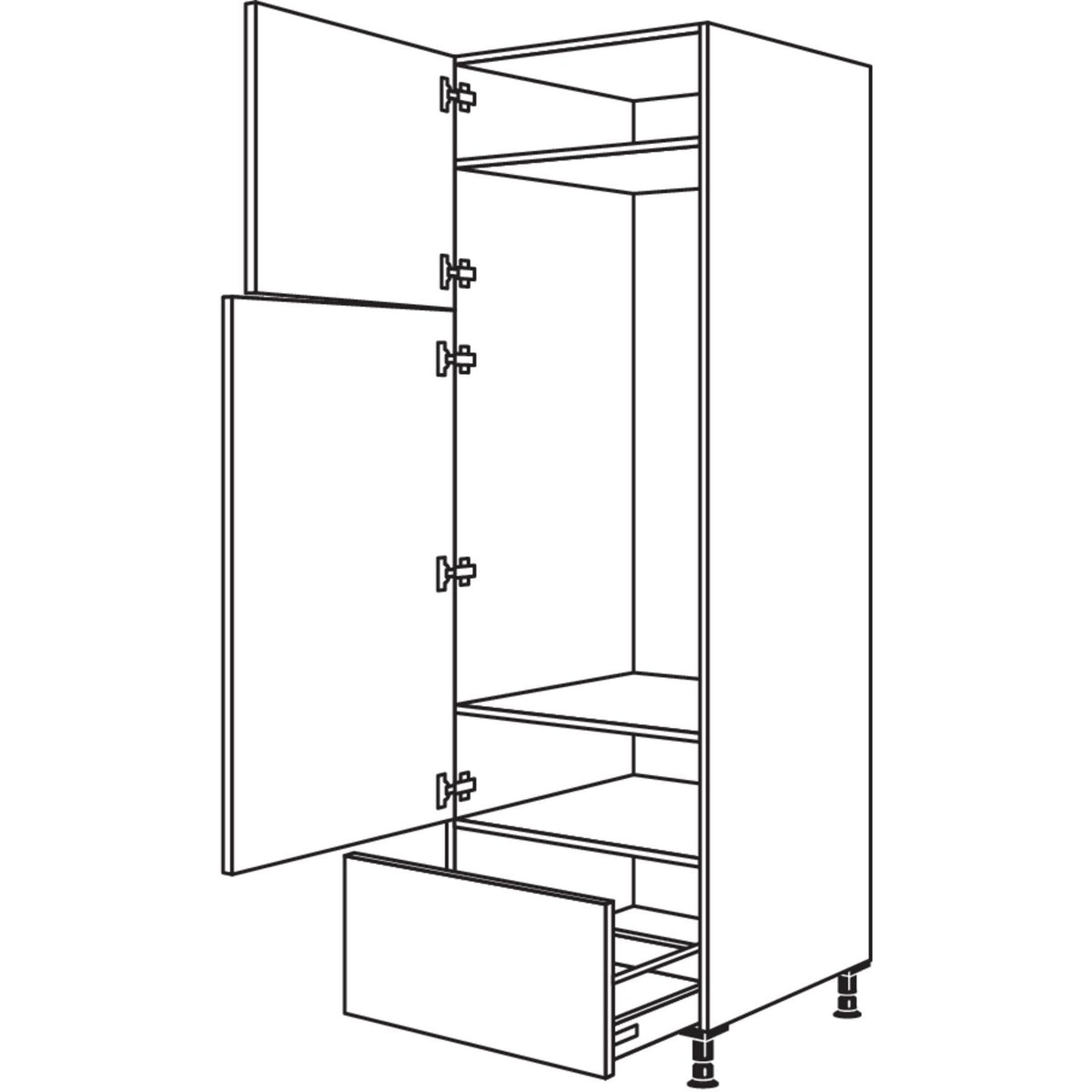Nobilia XL-Geraete-Umbau Kuehl-Gefrierautomat G145A-1X 30870