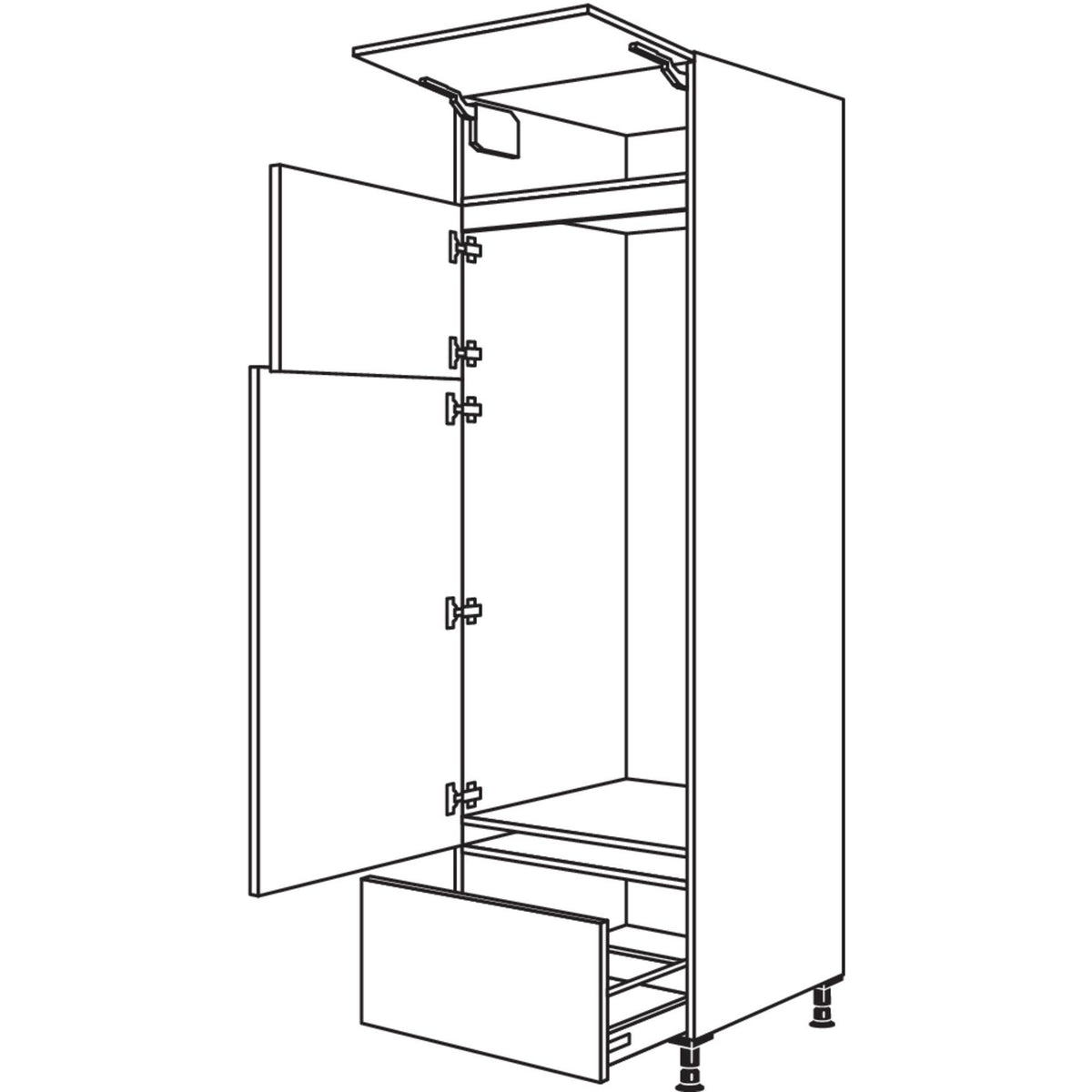 Nobilia XL-Geraete-Umbau Kuehl-Gefrierautomat G145A-3X 53870