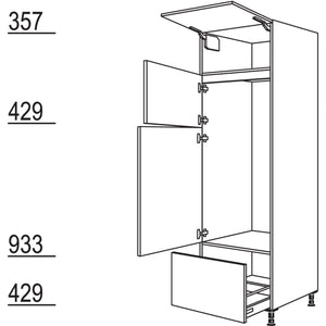 Nobilia XL-Geraete-Umbau Kuehl-Gefrierautomat GD123GA-2X 42865