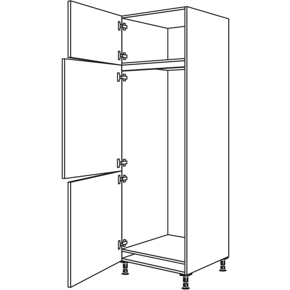 Nobilia XL-Geraete-Umbau Kuehl-Gefrierautomat GD145-2X 41869