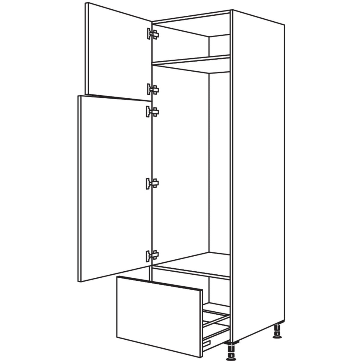 Nobilia XL-Geraete-Umbau Kuehl-Gefrierautomat GD145A-2X 41871