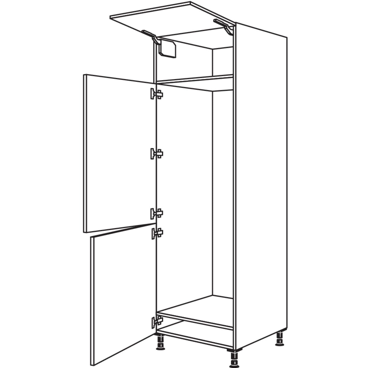 Nobilia XL-Geraete-Umbau Kuehl-Gefrierautomat GD158-2X 41872
