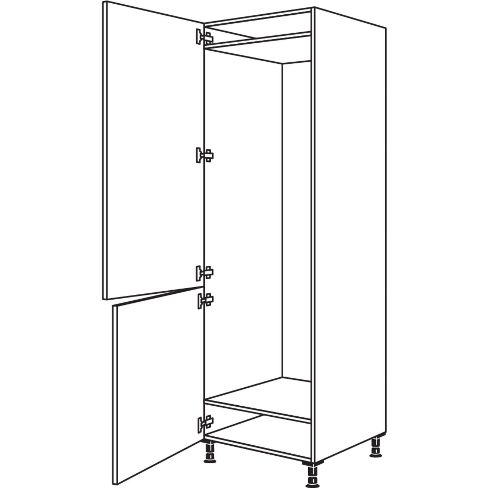 nobilia XL-apparaat-ombouw koel-vriescombinatie GD194-2X 60 cm