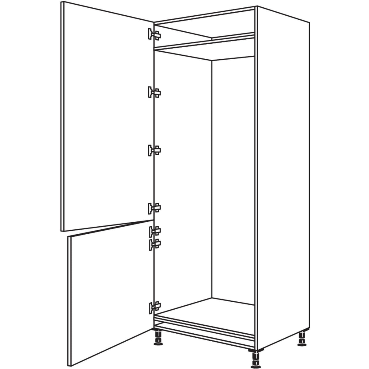 Nobilia XL-Geraete-Umbau Kuehl-Gefrierautomat GD194-76-3X 53802