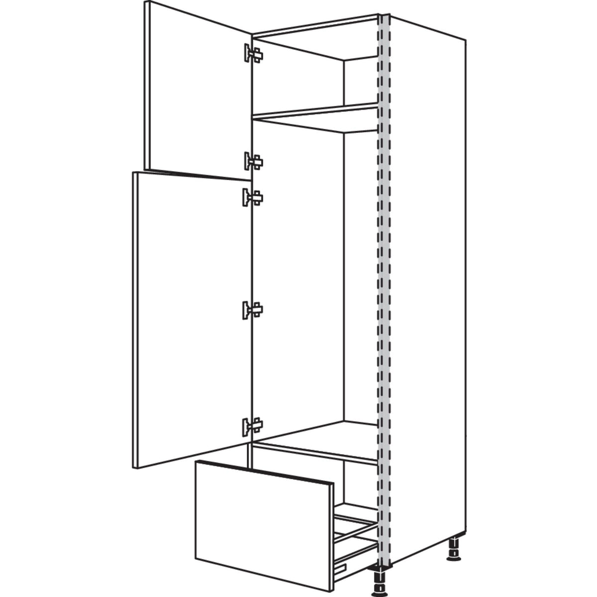 Nobilia XL-Geraete-Umbau Kuehl-Gefrierautomat NGS145A-3X 56991