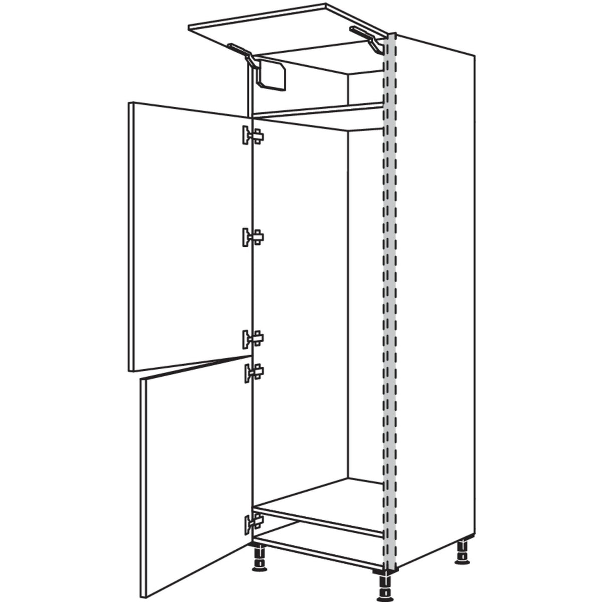 Nobilia XL-Geraete-Umbau Kuehl-Gefrierautomat NGS158-1X 33992