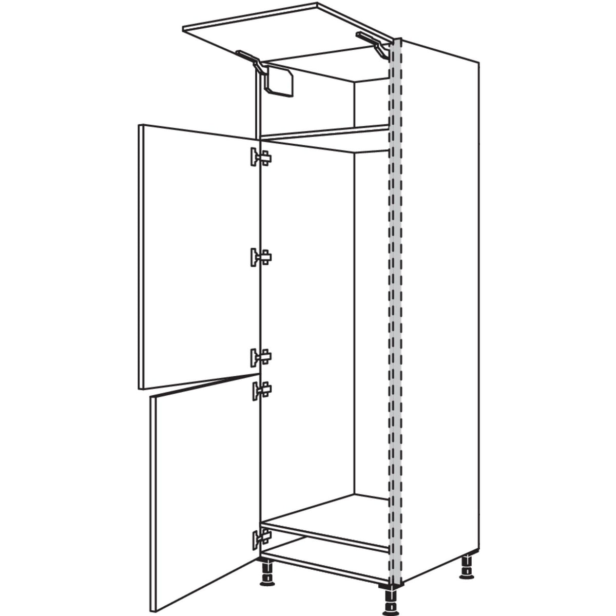 Nobilia XL-Geraete-Umbau Kuehl-Gefrierautomat NGS158-2X 45992