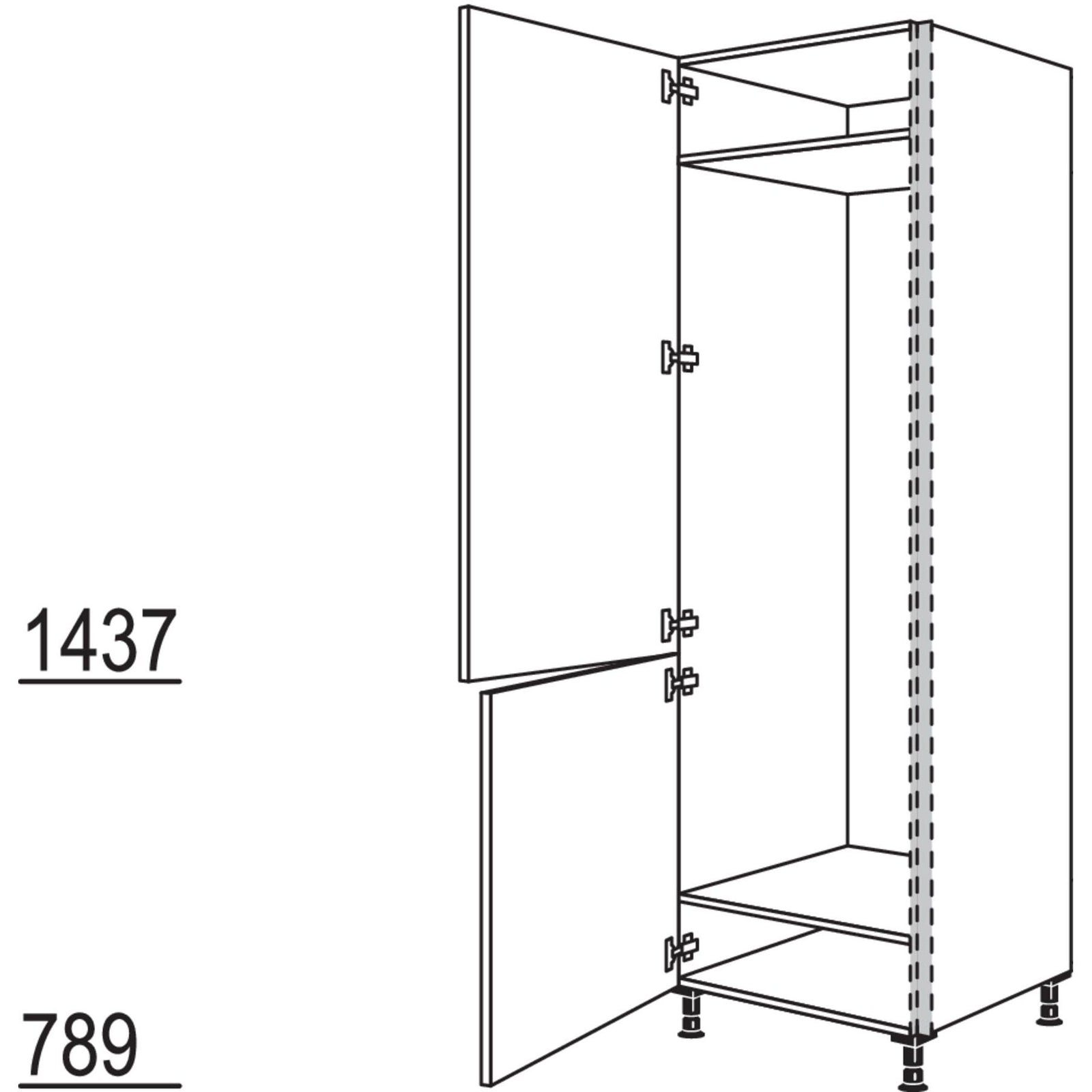 Nobilia XL-Geraete-Umbau Kuehl-Gefrierautomat NGS194-3X 56995
