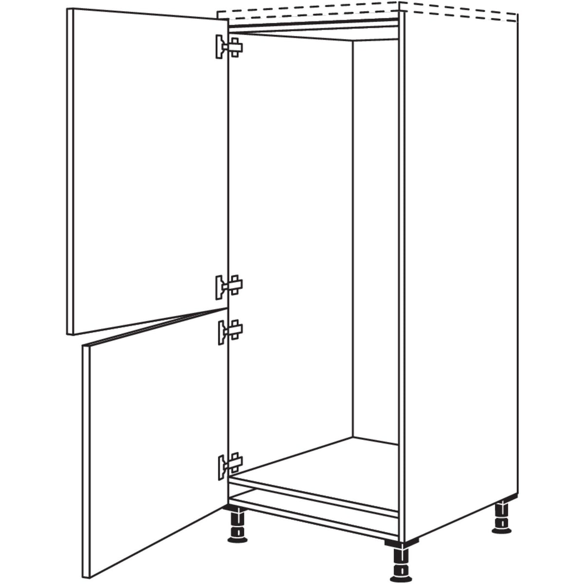 Nobilia XL-Geraete-Umbau Kuehl-Gefrierkombination G145-X 33781