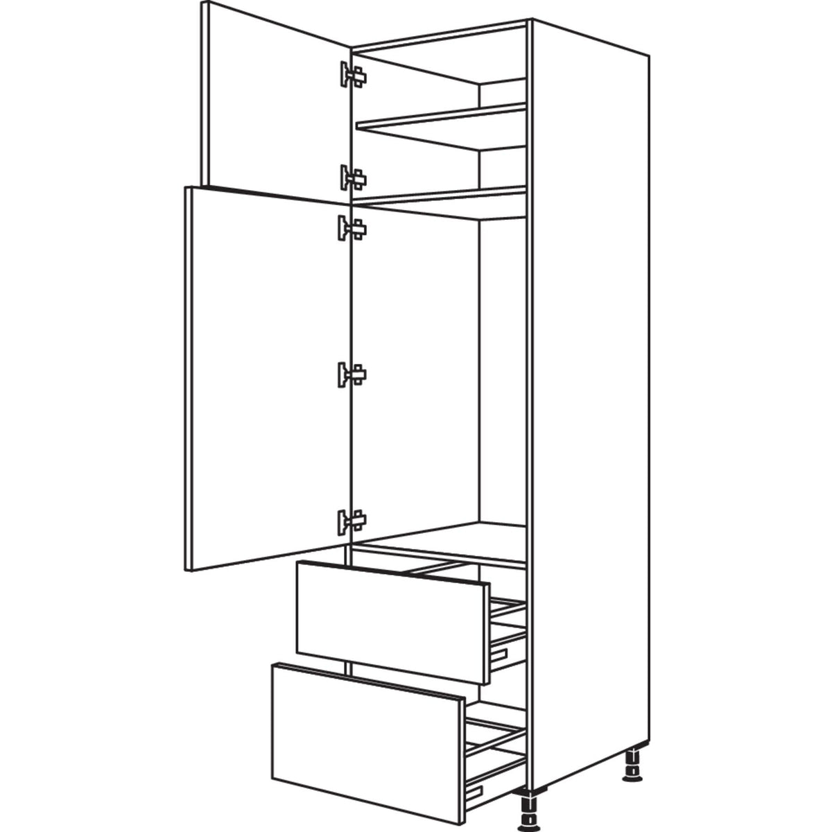 Nobilia XL-Geraete-Umbau Kuehlautomat G1032A-3X 53842