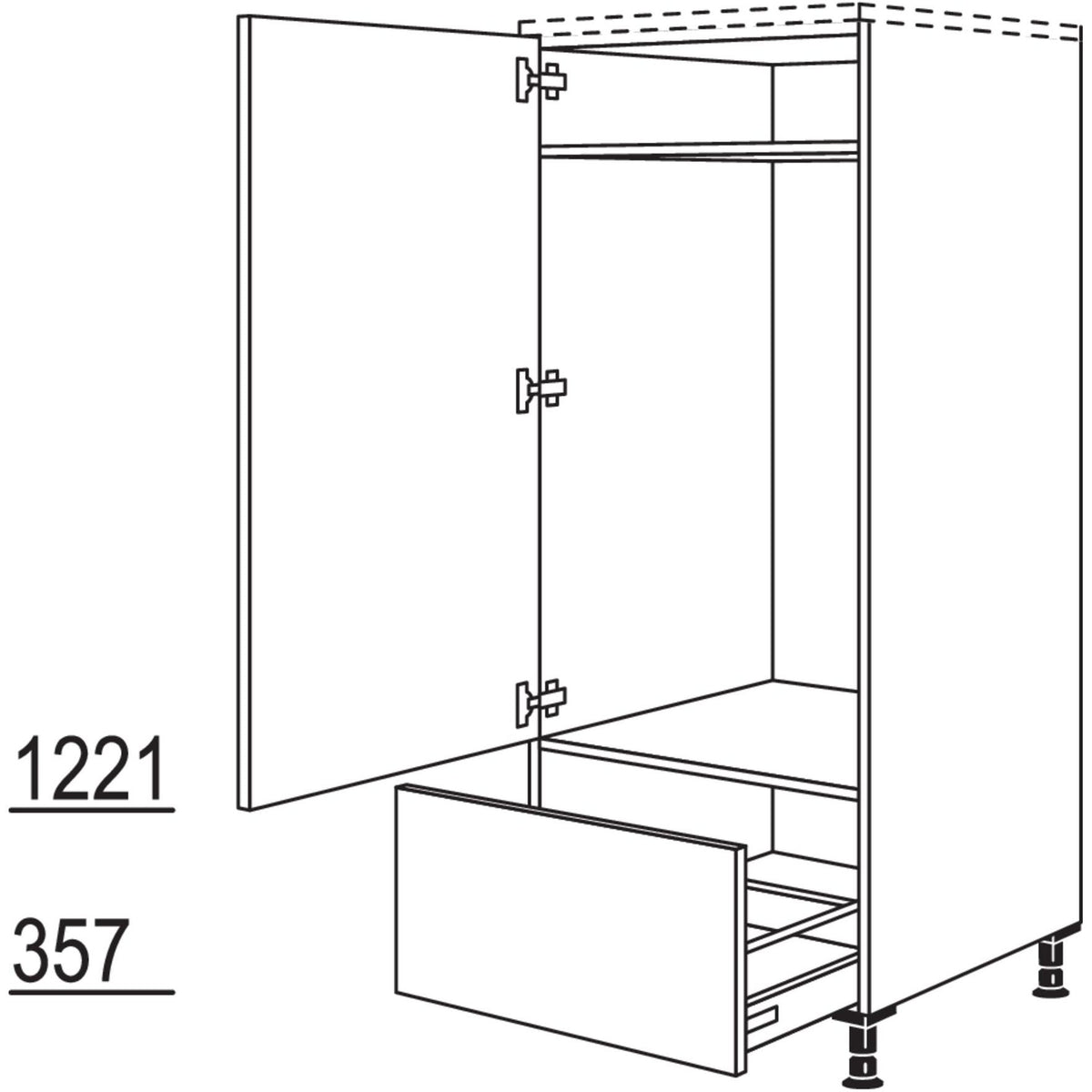 Nobilia XL-Geraete-Umbau Kuehlautomat G103A-X 34756