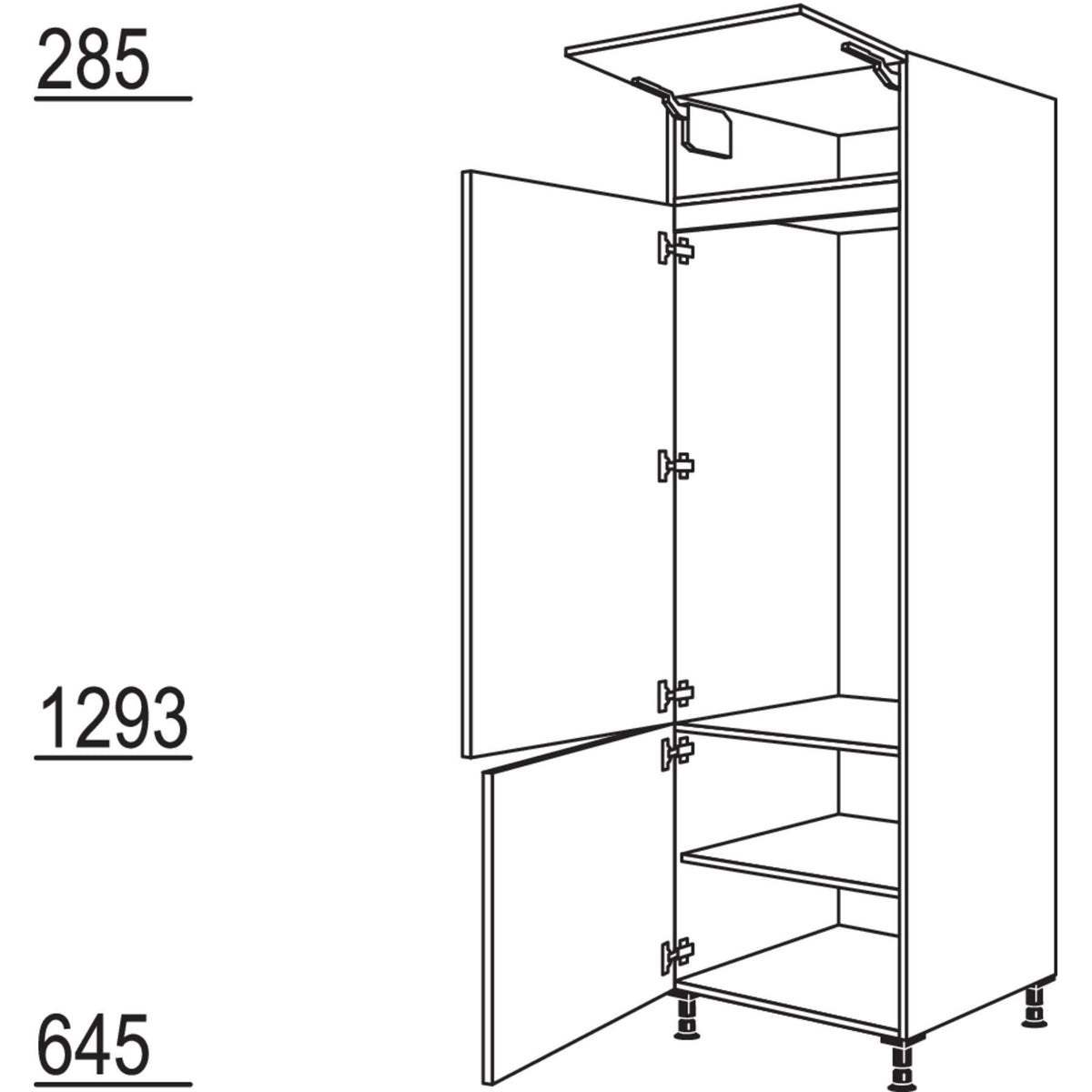 Nobilia XL-Geraete-Umbau Kuehlautomat G123-3X 53850